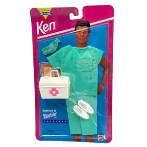 Vintage N1P 995 Ken Doctor Surgeon Outfit Scrubs Mattel 14378 Career Fashion